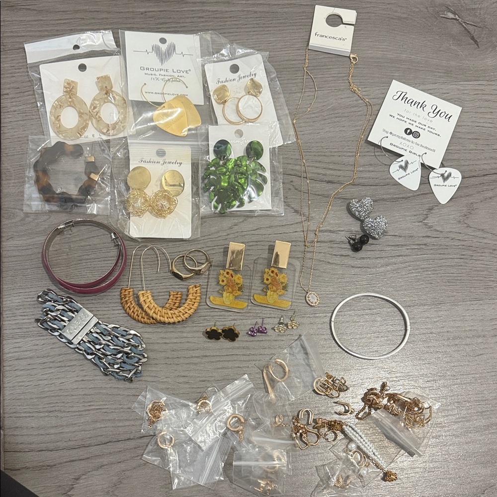 Gold and Silver Jewelry Set
